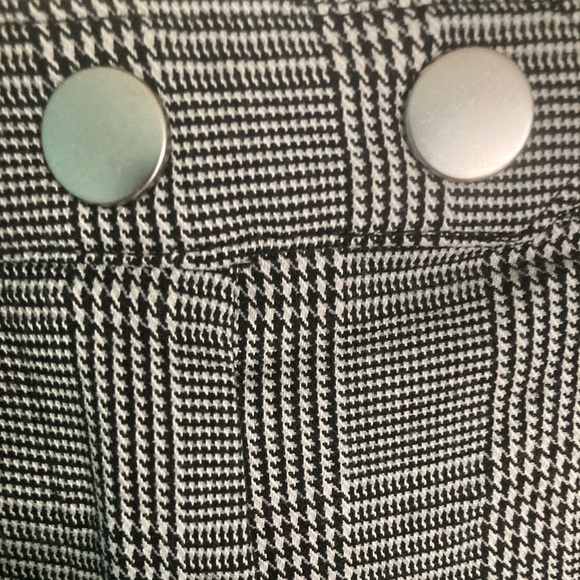 H&M Plaid Dressy Slim Fit High Waist Pants Size 8 - Picture 4 of 9